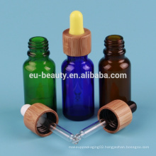 wood 15ml glass eye dropper bottle